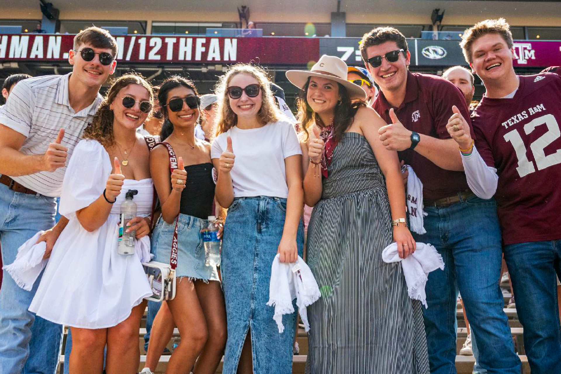 A group of Texas A&M fans